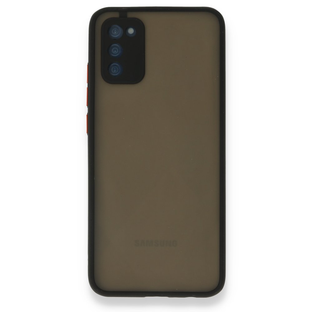 Newface Samsung Galaxy A03S Kılıf Montreal Silikon Kapak - Siyah