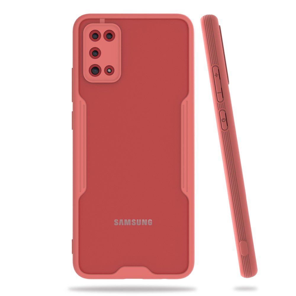 Newface Samsung Galaxy A02S Kılıf Platin Silikon - Pembe