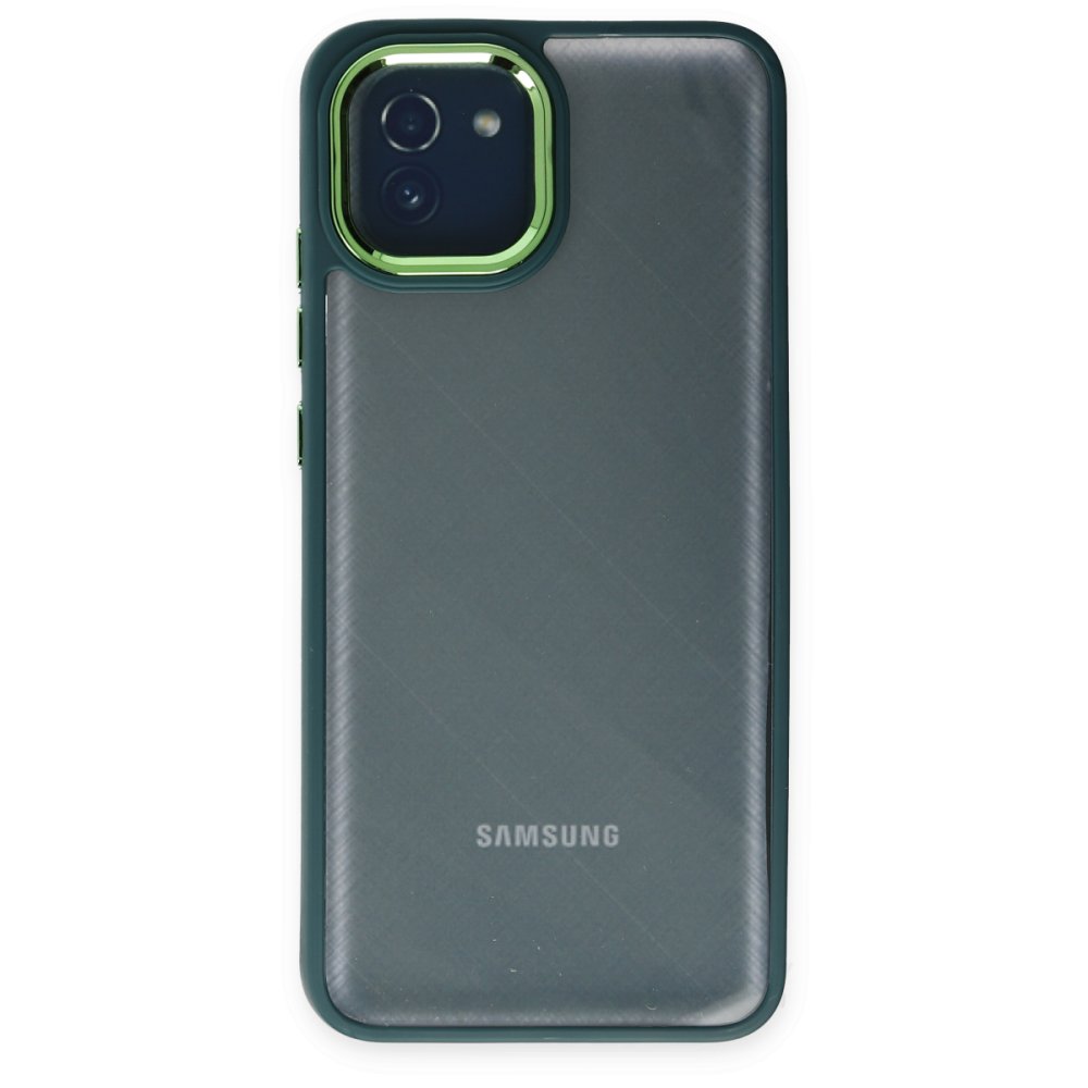 Newface Samsung Galaxy A03 Kılıf Dora Kapak - Haki Yeşil