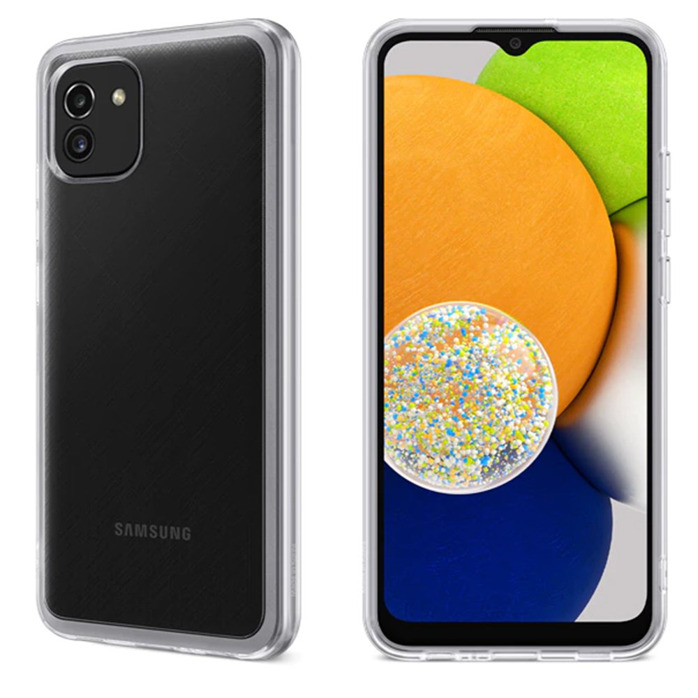 Newface Samsung Galaxy A03 Kılıf Lüx Şeffaf Silikon