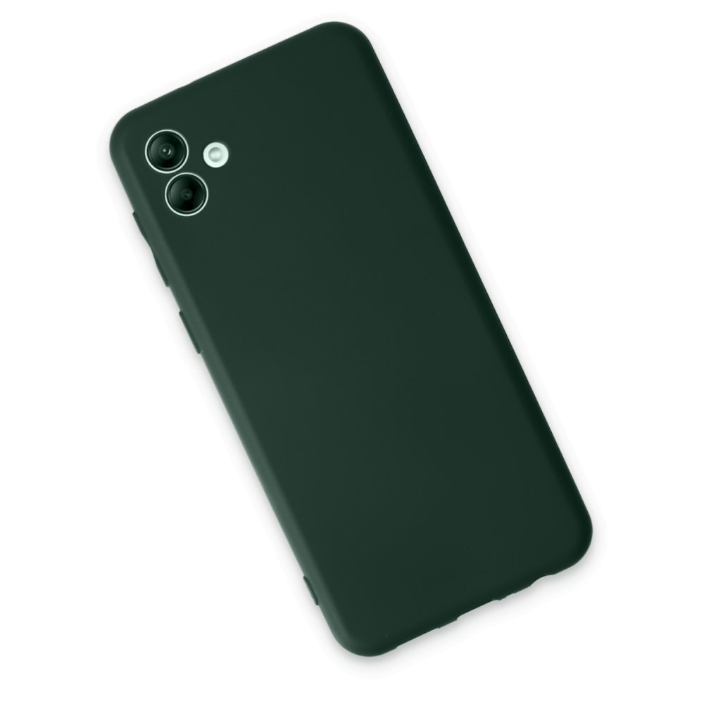 Newface Samsung Galaxy A04 Kılıf First Silikon - Koyu Yeşil