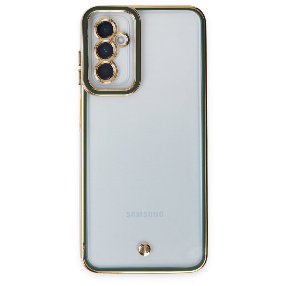Newface Samsung Galaxy A04S Kılıf Liva Lens Silikon - Yeşil