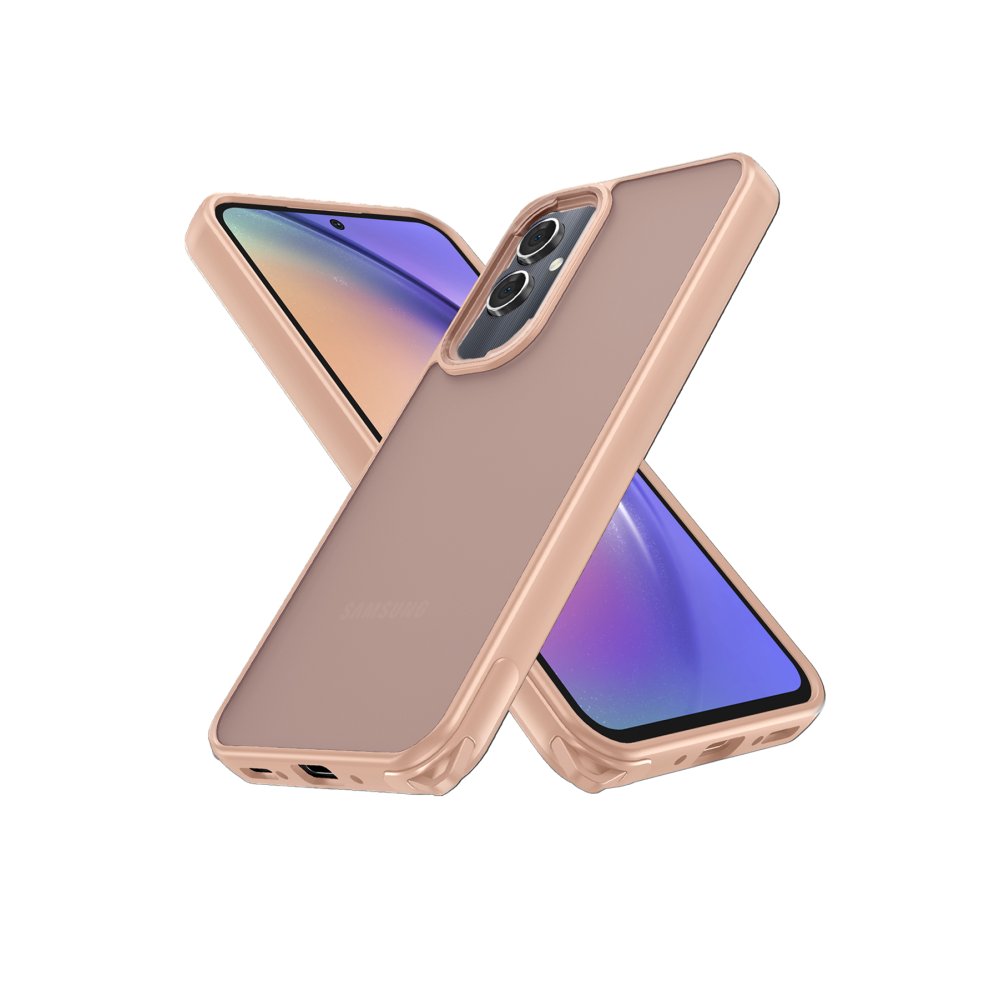 Newface Samsung Galaxy A05 Kılıf Elegant Kapak - Pudra