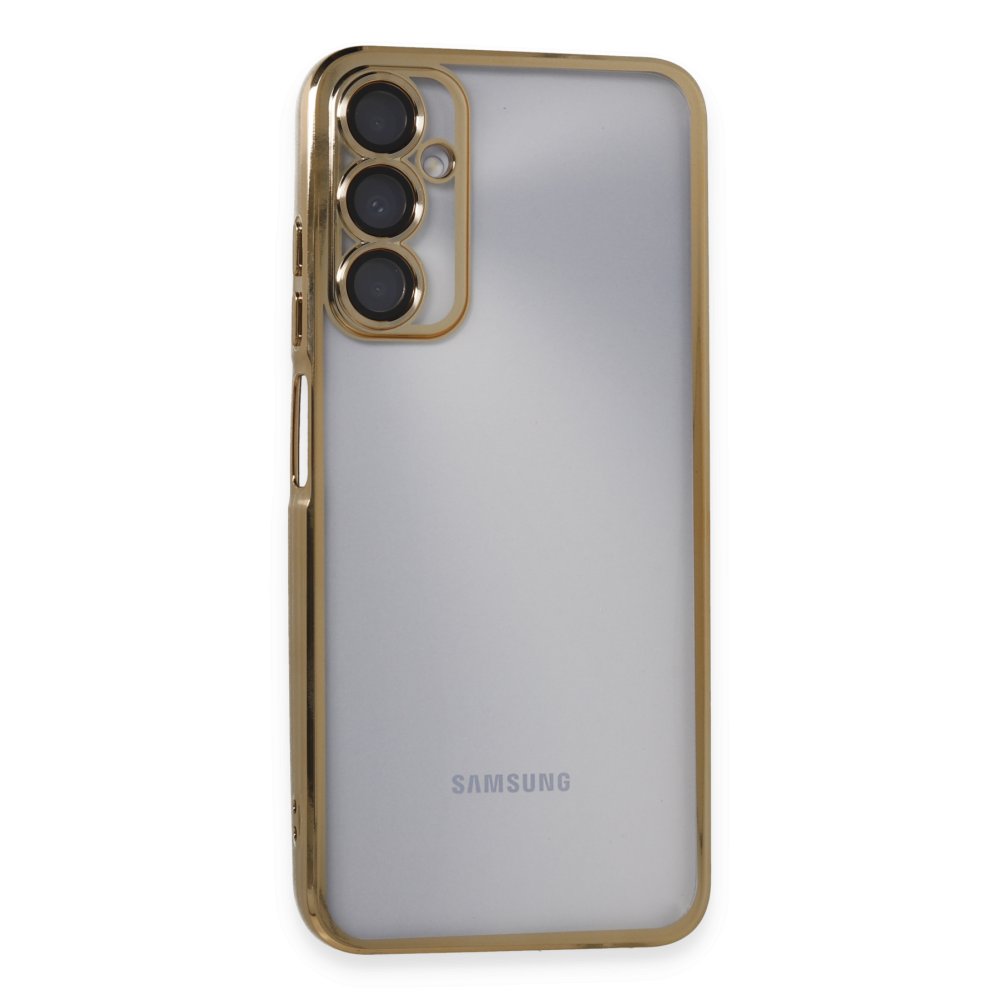 Newface Samsung Galaxy A05S Kılıf Razer Lensli Silikon - Gold