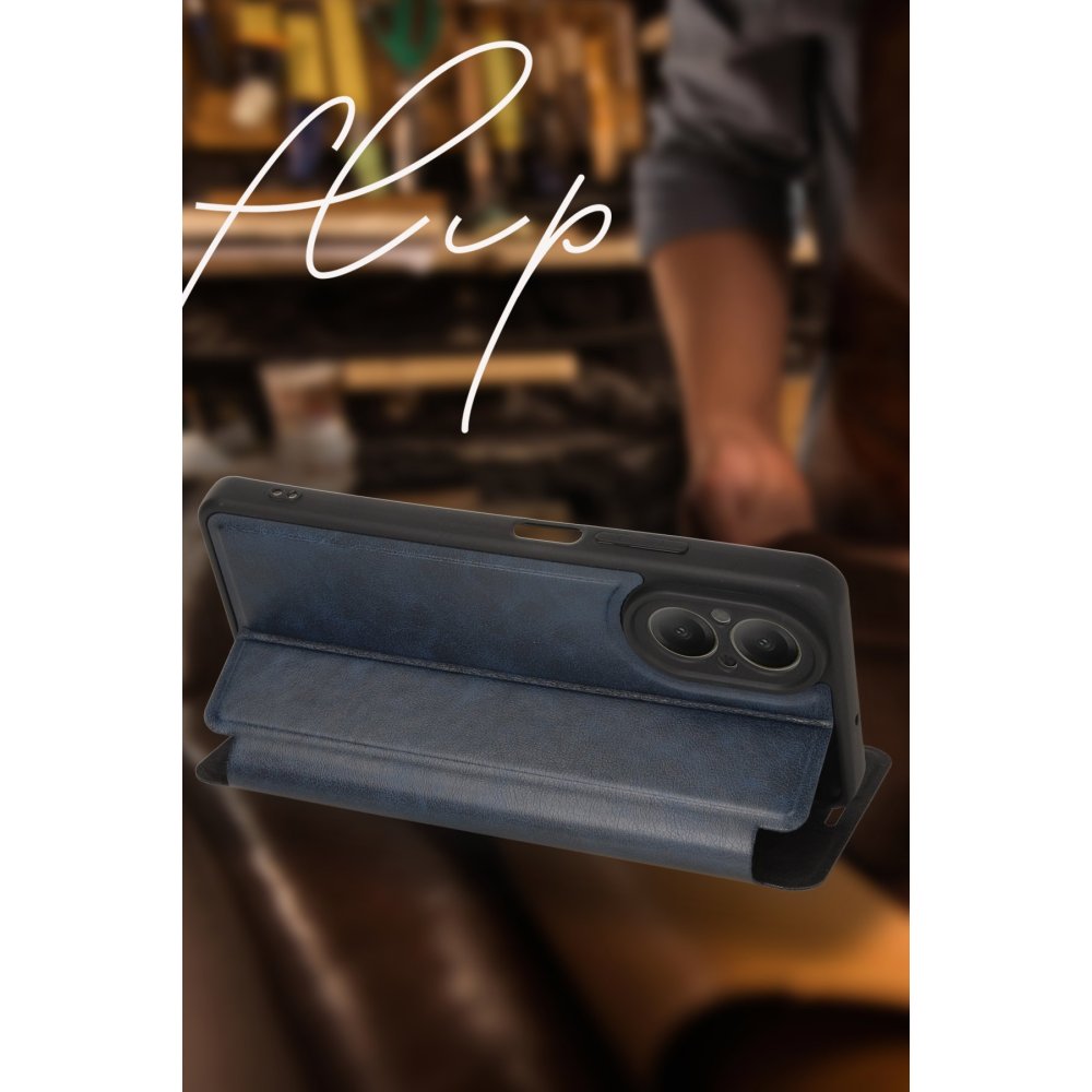 Newface Samsung Galaxy A06 Kılıf Flip Cover - Kırmızı