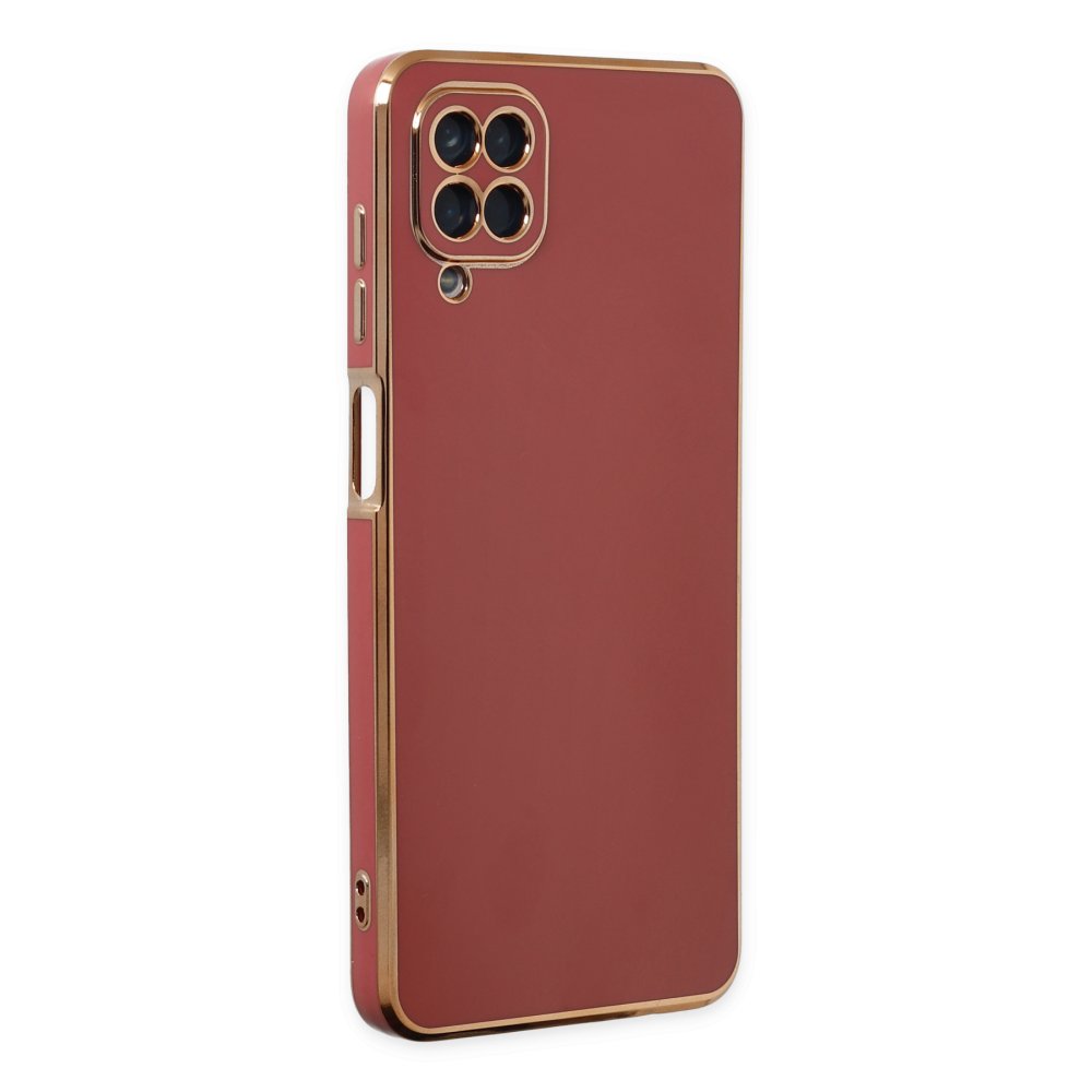 Newface Samsung Galaxy A12 Kılıf Volet Silikon - Kırmızı