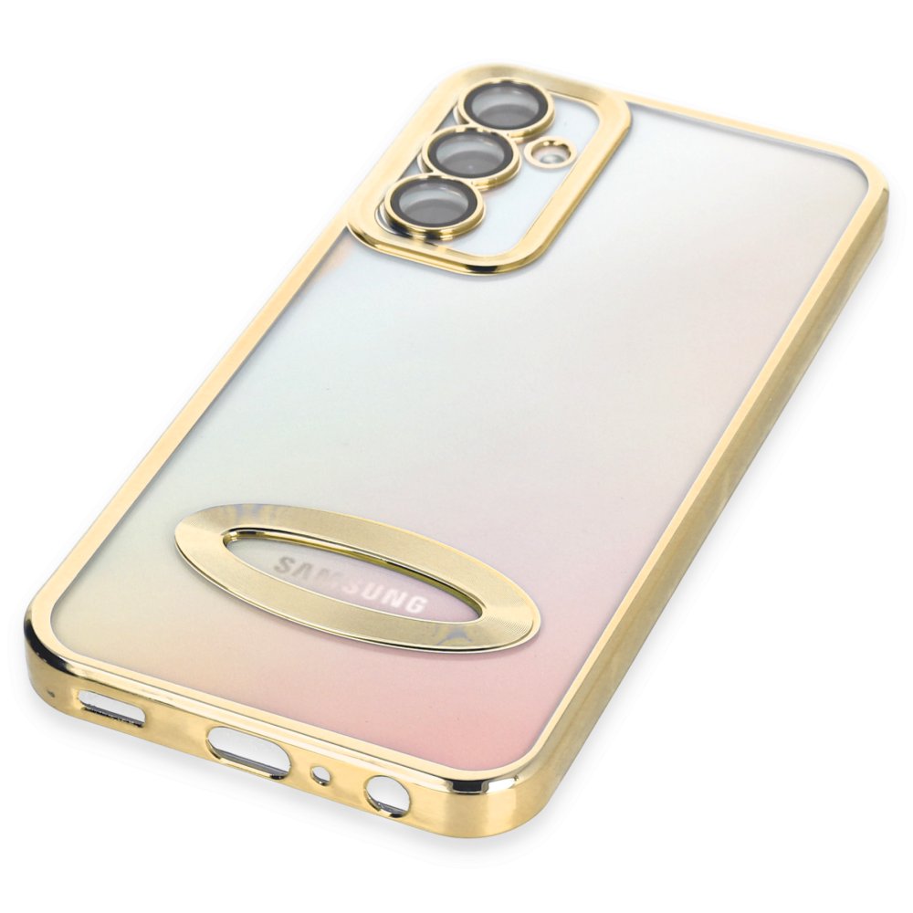 Newface Samsung Galaxy A14 4G Kılıf Slot Silikon - Gold