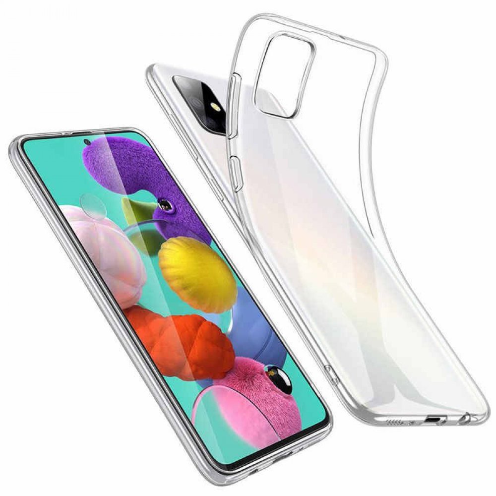 Newface Samsung Galaxy A21S Kılıf Lüx Şeffaf Silikon