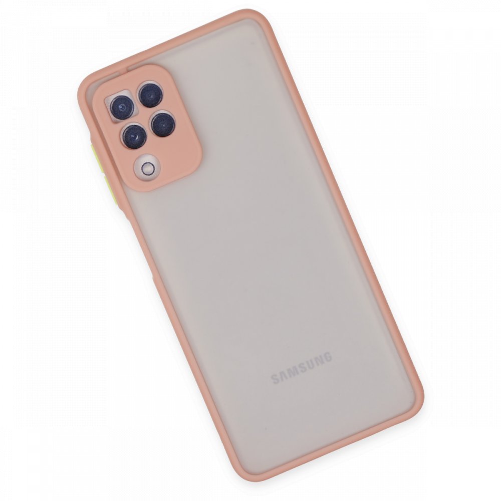 Newface Samsung Galaxy A22 Kılıf Montreal Silikon Kapak - Pembe