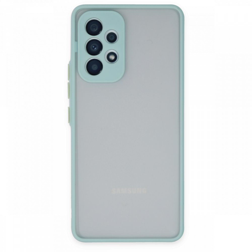 Newface Samsung Galaxy A23 4G Kılıf Montreal Silikon Kapak - Turkuaz