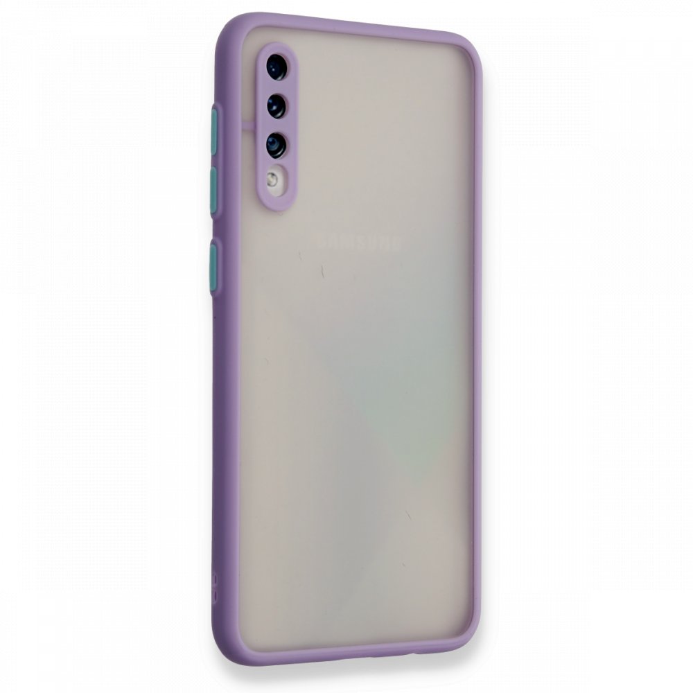 Newface Samsung Galaxy A30S Kılıf Montreal Silikon Kapak - Mor