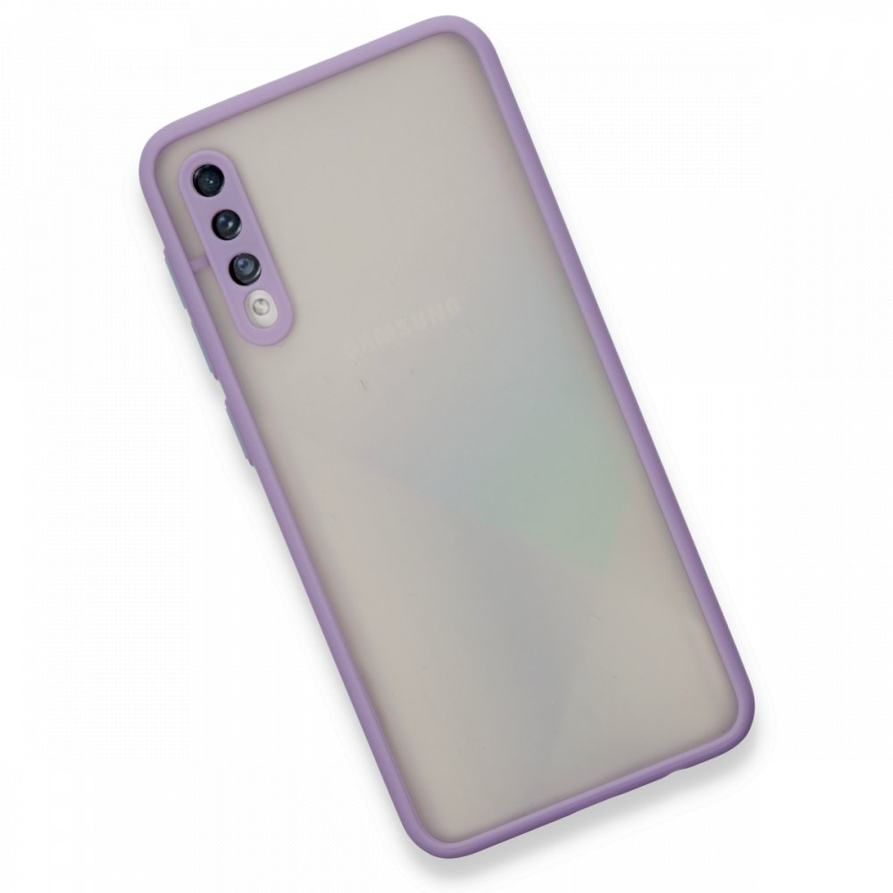 Newface Samsung Galaxy A30S Kılıf Montreal Silikon Kapak - Mor