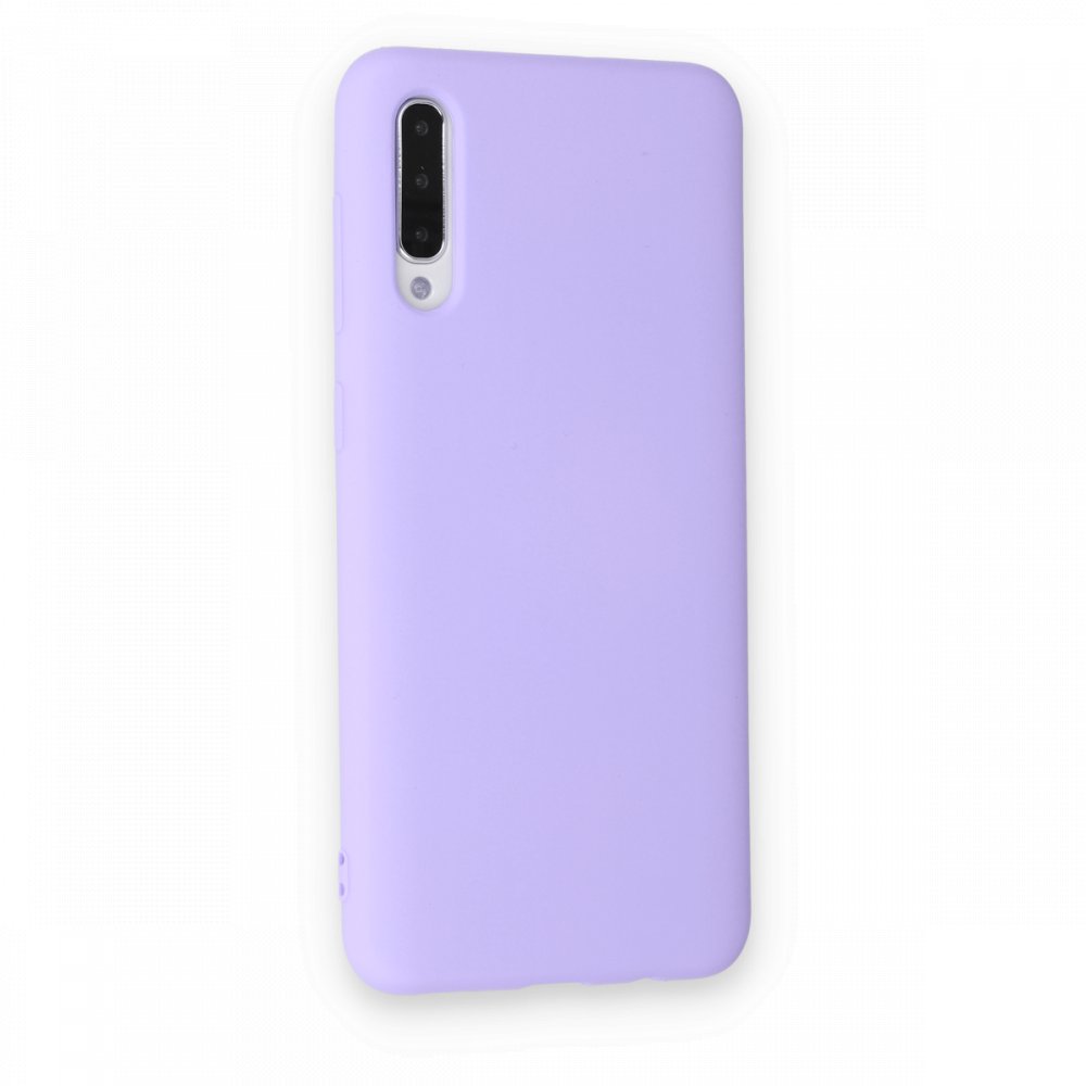 Newface Samsung Galaxy A30S Kılıf Nano içi Kadife Silikon - Lila