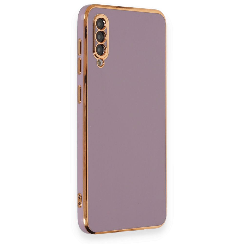 Newface Samsung Galaxy A30S Kılıf Volet Silikon - Mor