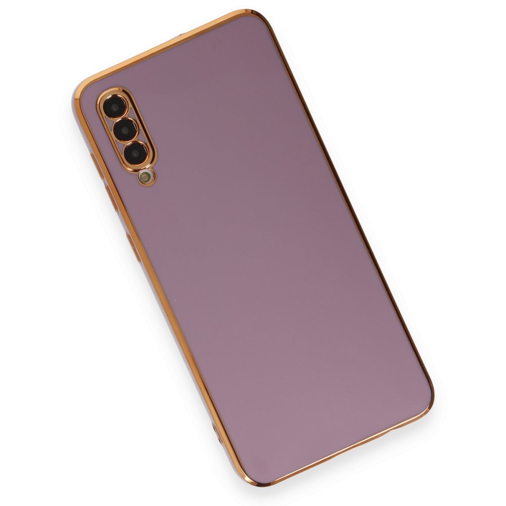 Newface Samsung Galaxy A30S Kılıf Volet Silikon - Mor