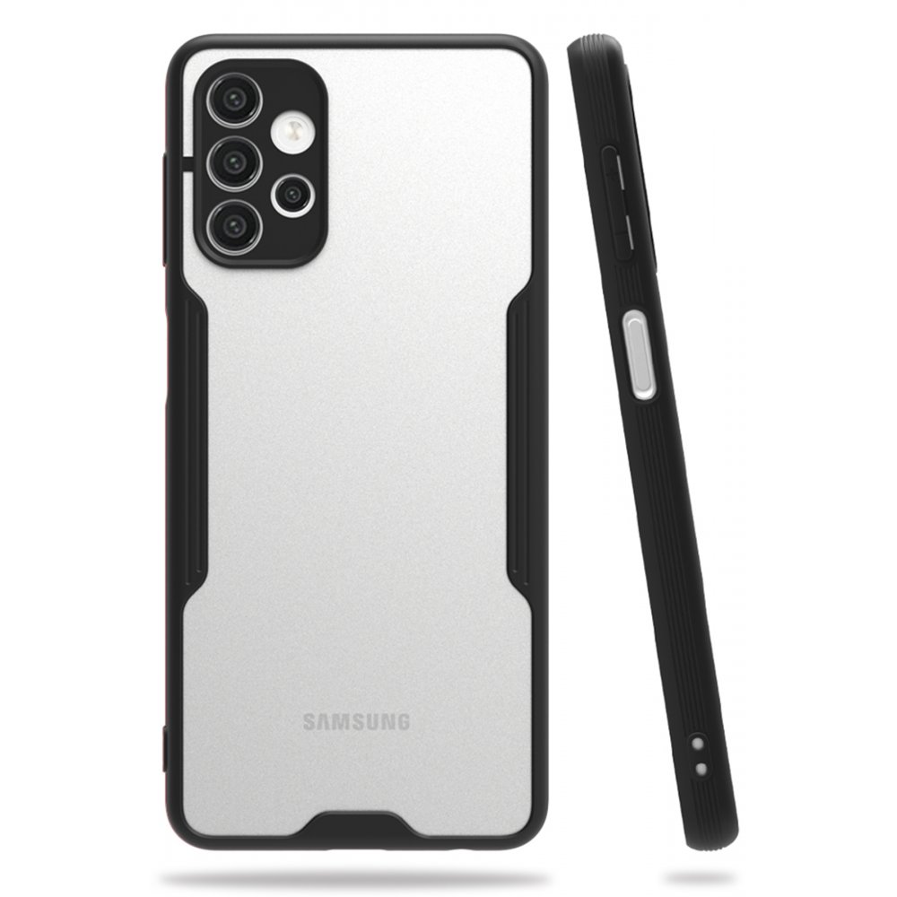 Newface Samsung Galaxy A32 Kılıf Platin Silikon - Siyah