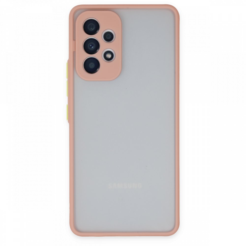 Newface Samsung Galaxy A33 5G Kılıf Montreal Silikon Kapak - Pembe