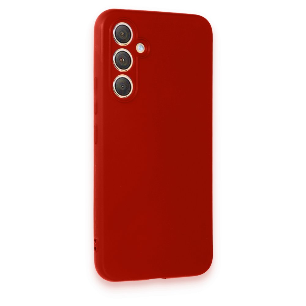 Newface Samsung Galaxy A34 5G Kılıf First Silikon - Kırmızı