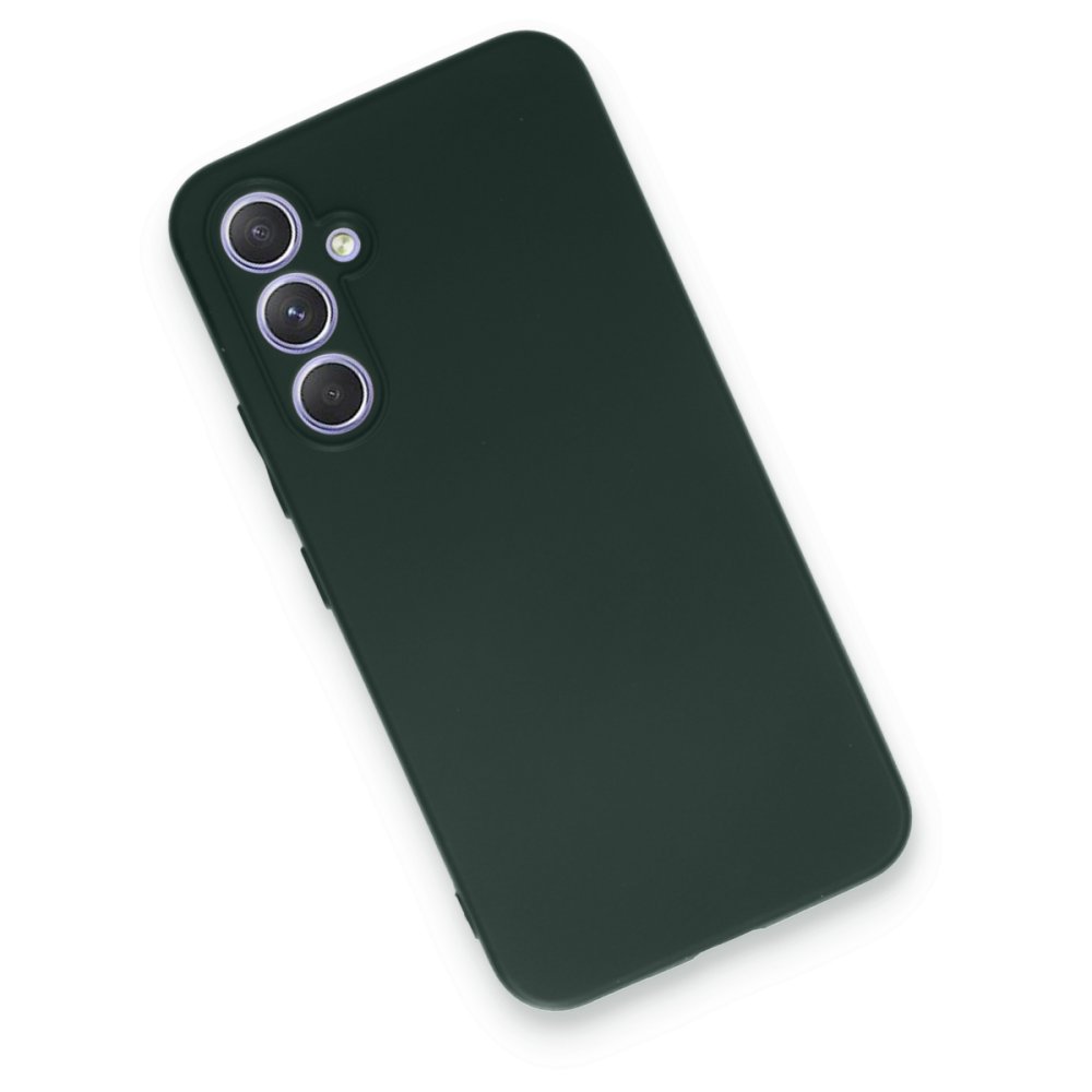 Newface Samsung Galaxy A34 5G Kılıf First Silikon - Koyu Yeşil