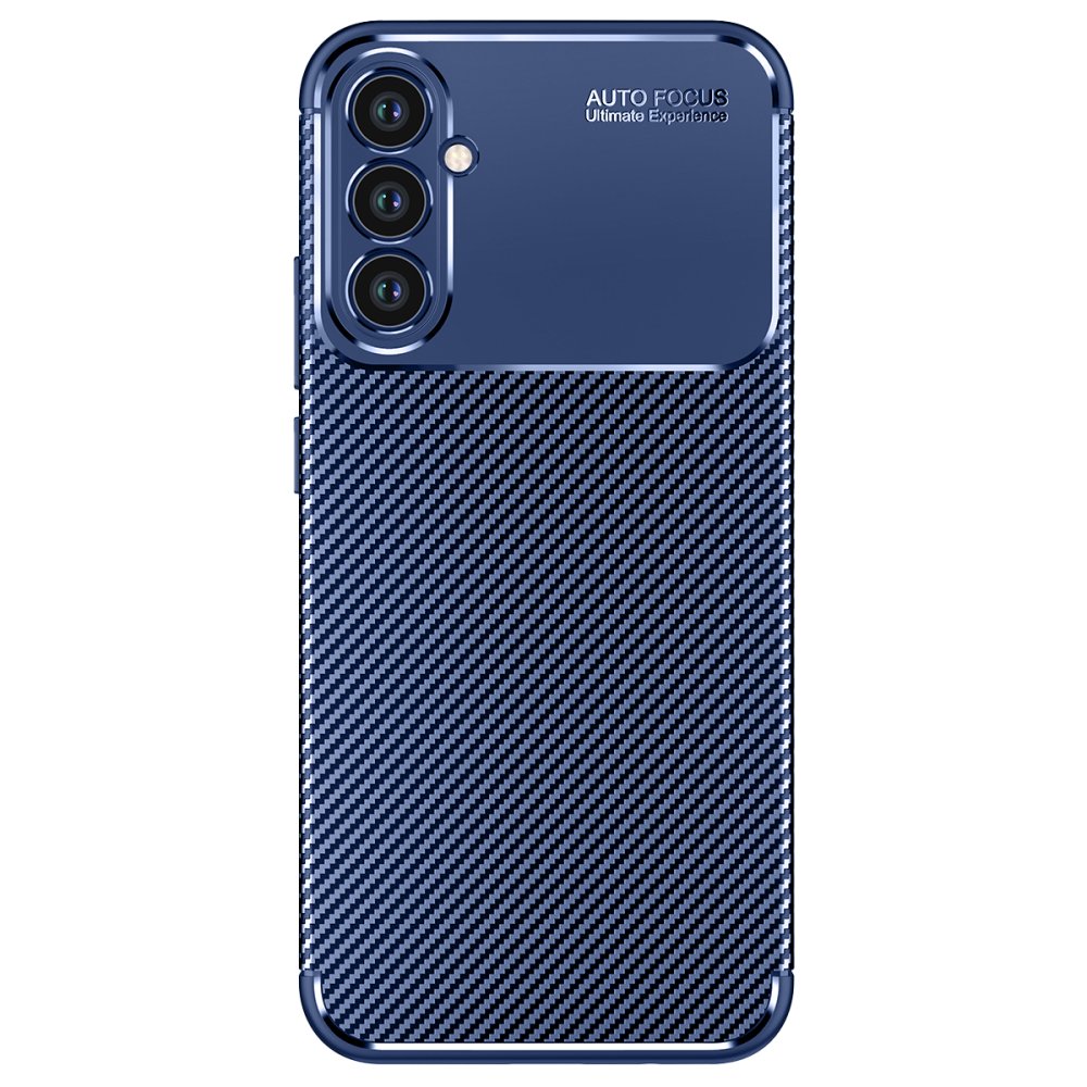 Newface Samsung Galaxy A34 5G Kılıf Auto Focus Karbon Kapak - Lacivert