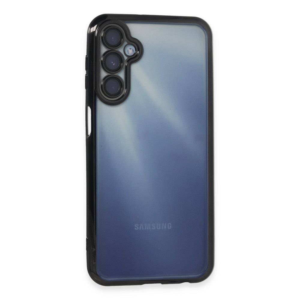 Newface Samsung Galaxy A35 5G Kılıf Razer Lensli Silikon - Siyah