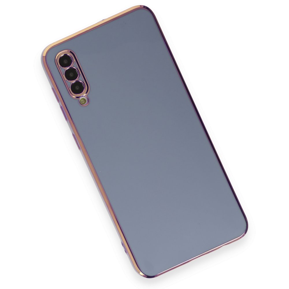 Newface Samsung Galaxy A50S Kılıf Volet Silikon - Mavi