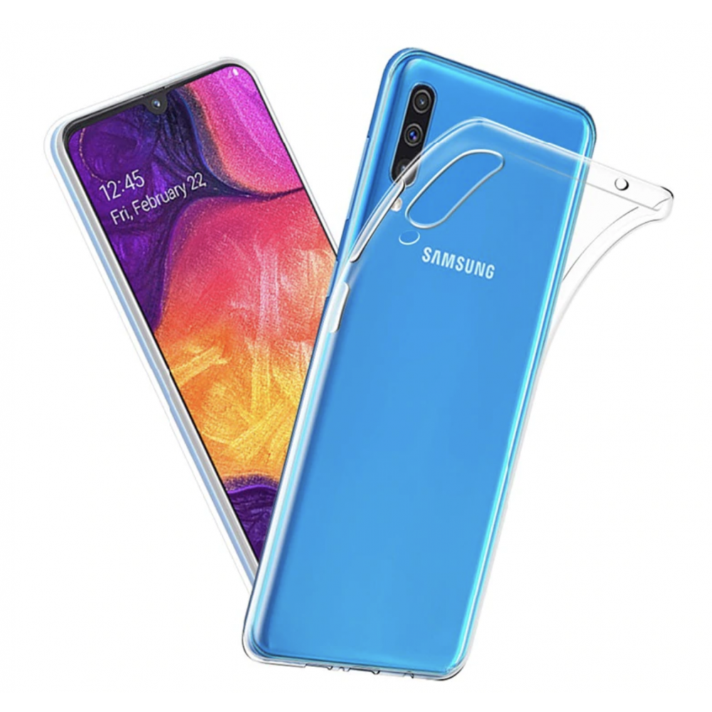 Newface Samsung Galaxy A50S Kılıf Lüx Şeffaf Silikon