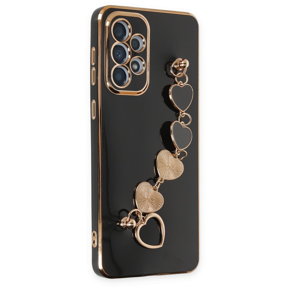 Newface Samsung Galaxy A52 Kılıf Esila Silikon - Siyah