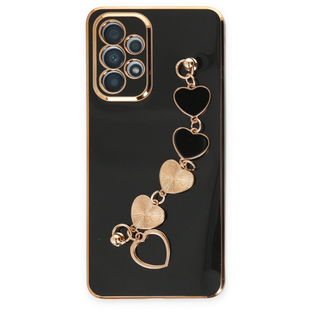 Newface Samsung Galaxy A52 Kılıf Esila Silikon - Siyah