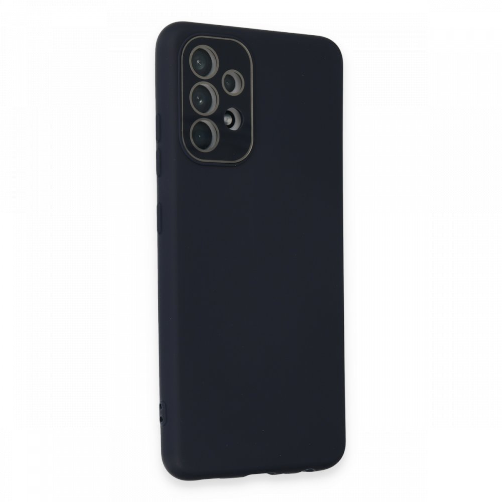 Newface Samsung Galaxy A52 Kılıf Lansman Glass Kapak - Lacivert