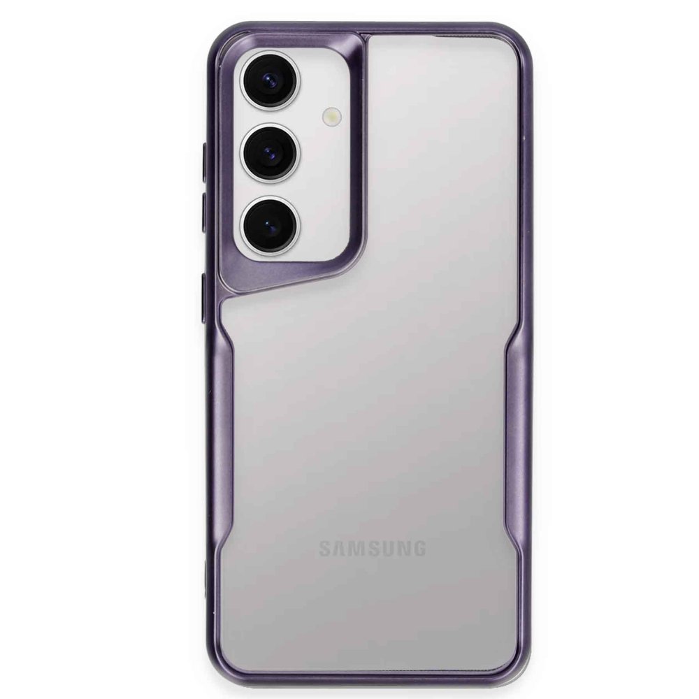 Newface Samsung Galaxy A55 5G Kılıf Boyi Silikon Kapak - Derin Mor