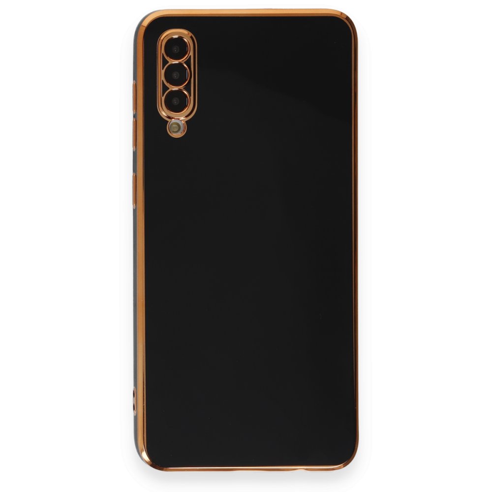 Newface Samsung Galaxy A70 Kılıf Volet Silikon - Siyah