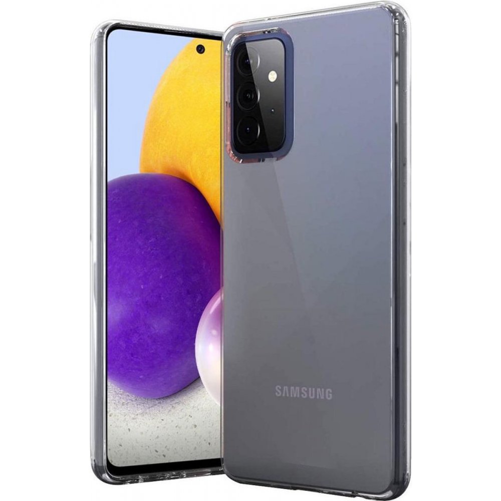 Newface Samsung Galaxy A72 Kılıf Lüx Şeffaf Silikon