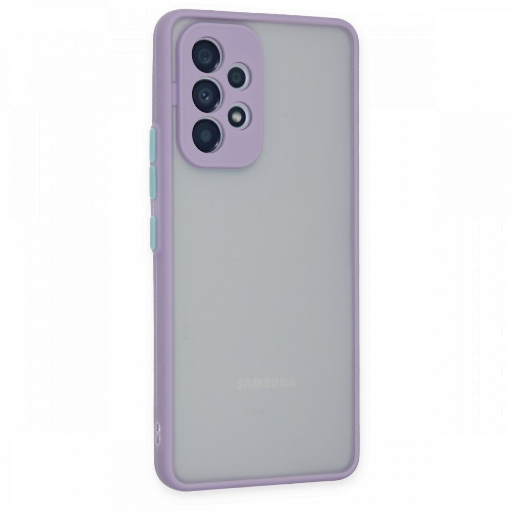 Newface Samsung Galaxy A73 5G Kılıf Montreal Silikon Kapak - Mor