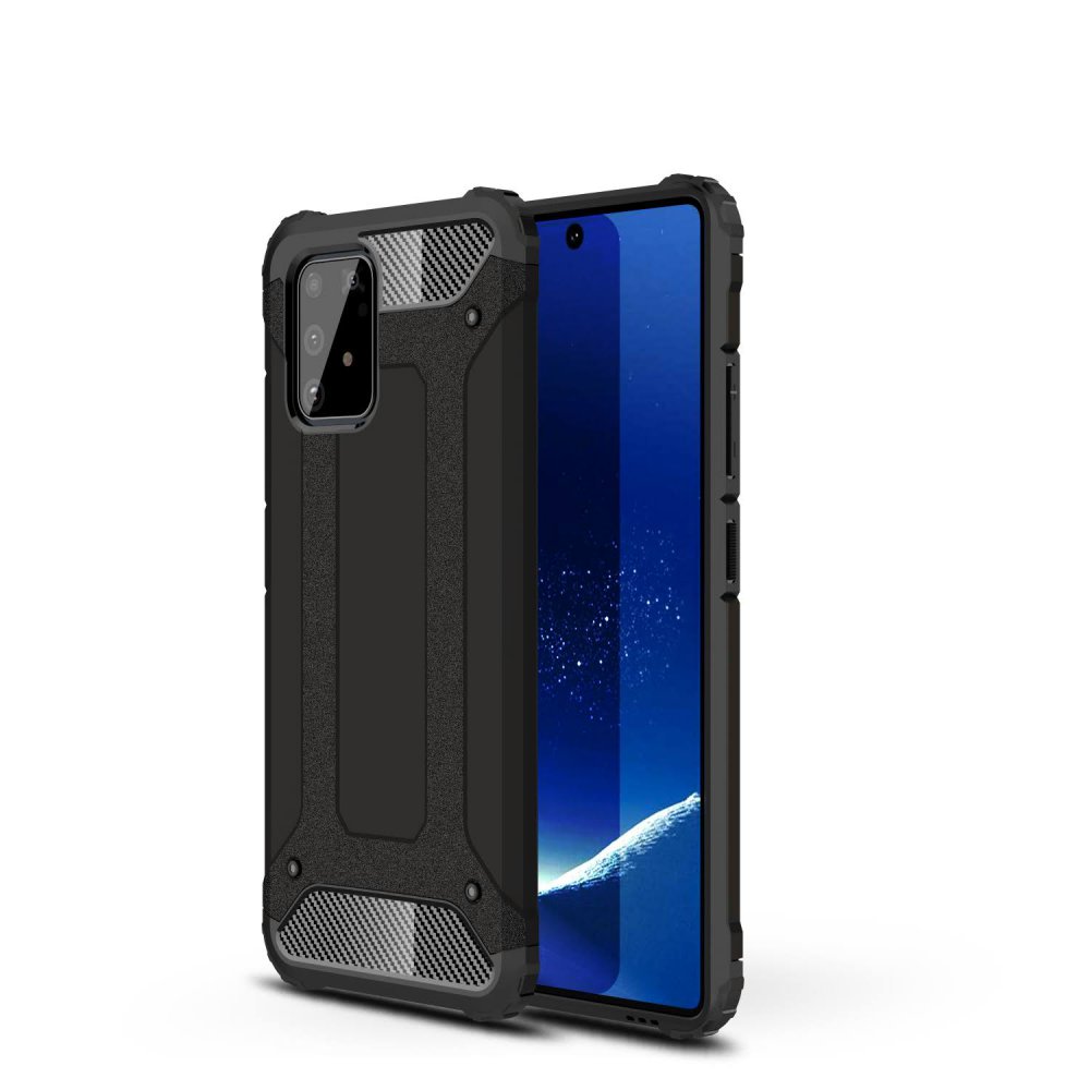 Newface Samsung Galaxy A91 / S10 Lite Kılıf Tank Silikon Kapak - Siyah