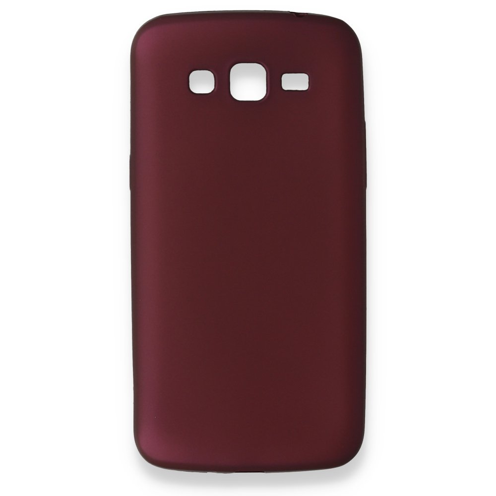 Newface Samsung Galaxy Grand 2 Kılıf First Silikon - Bordo