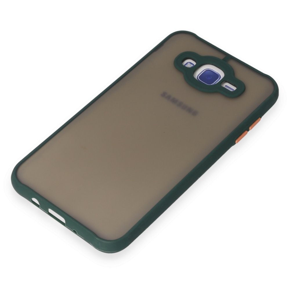 Newface Samsung Galaxy J7 Kılıf Montreal Silikon Kapak - Yeşil