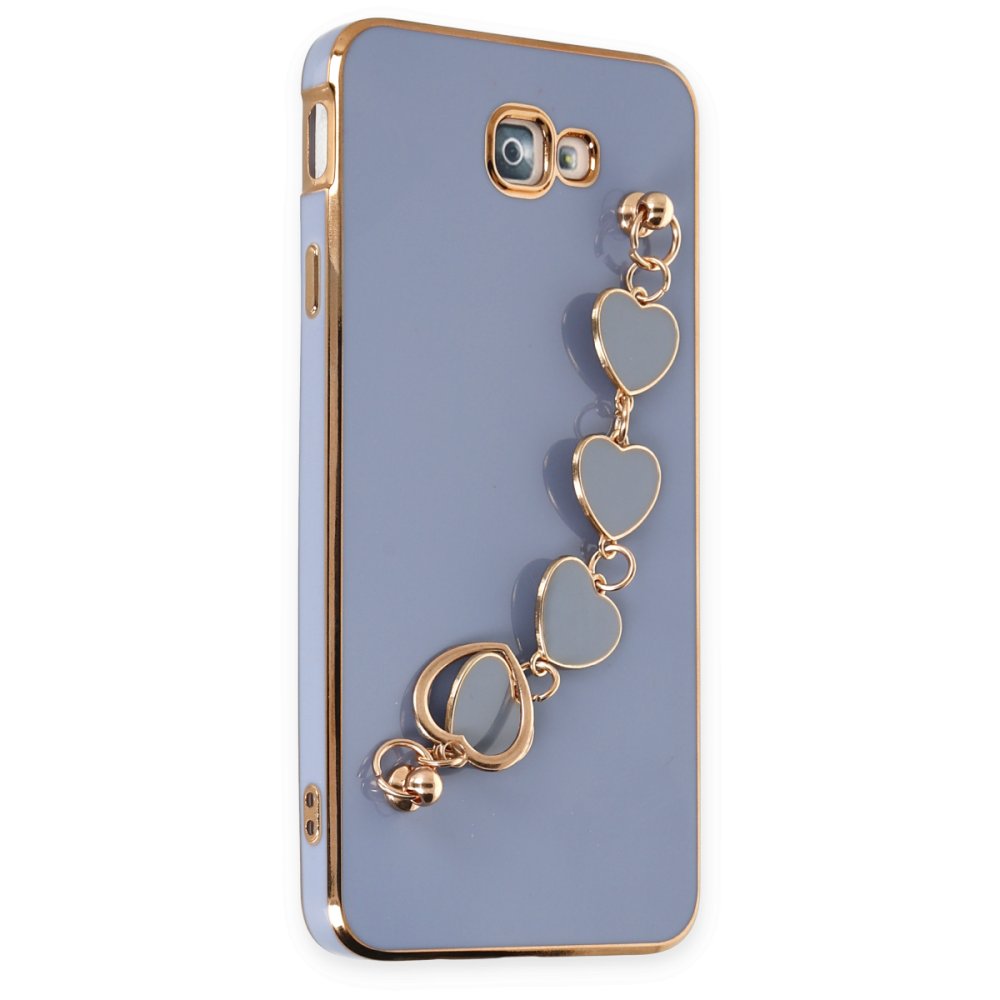 Newface Samsung Galaxy J7 Prime Kılıf Esila Silikon - Gri