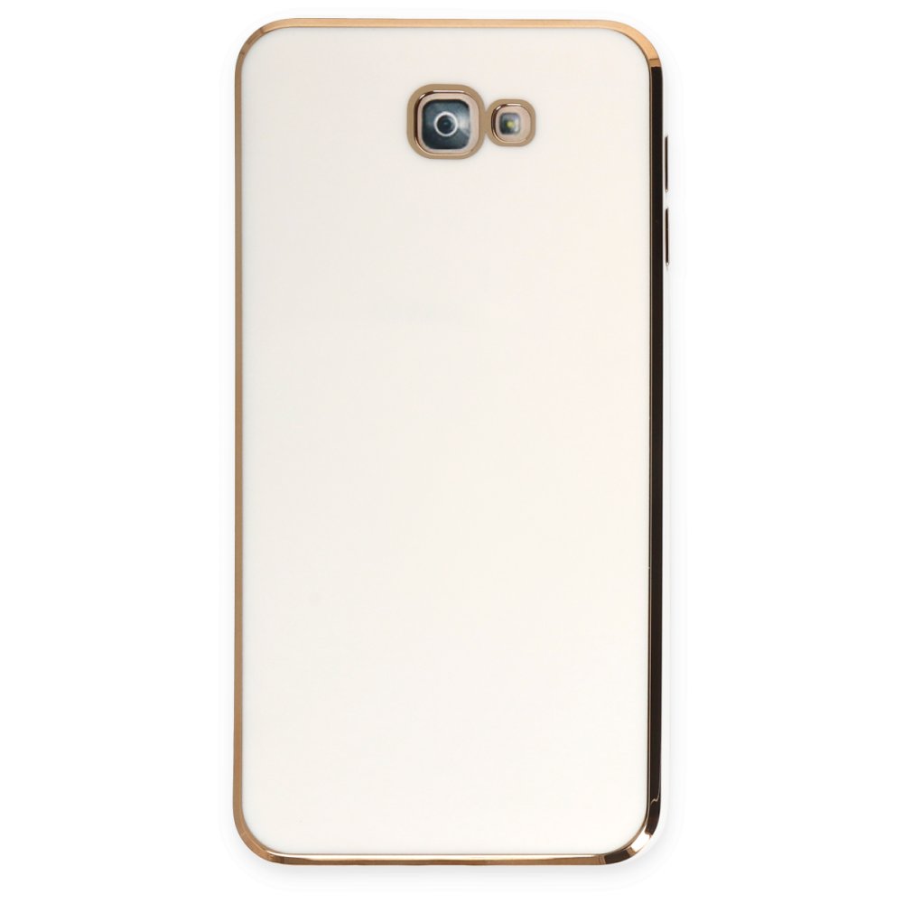 Newface Samsung Galaxy J7 Prime Kılıf Volet Silikon - Beyaz