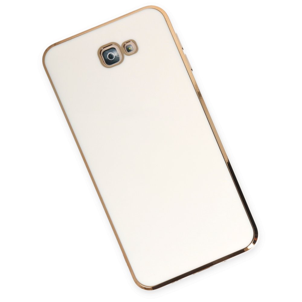 Newface Samsung Galaxy J7 Prime Kılıf Volet Silikon - Beyaz