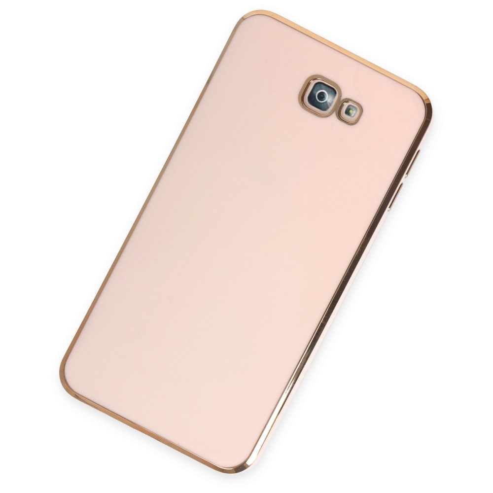 Newface Samsung Galaxy J7 Prime Kılıf Volet Silikon - Pembe