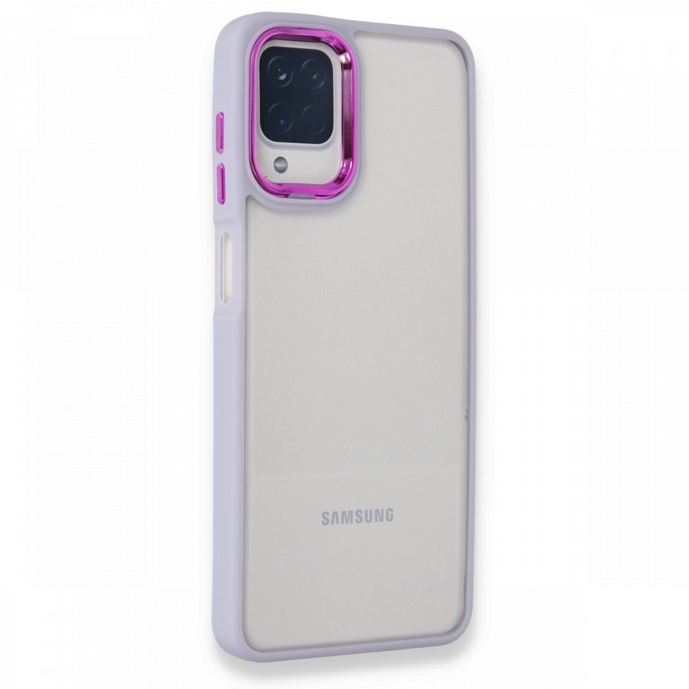 Newface Samsung Galaxy M12 Kılıf Dora Kapak - Lila