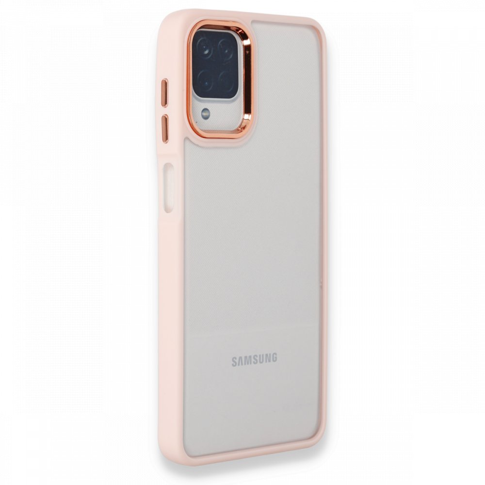 Newface Samsung Galaxy M12 Kılıf Dora Kapak - Pudra