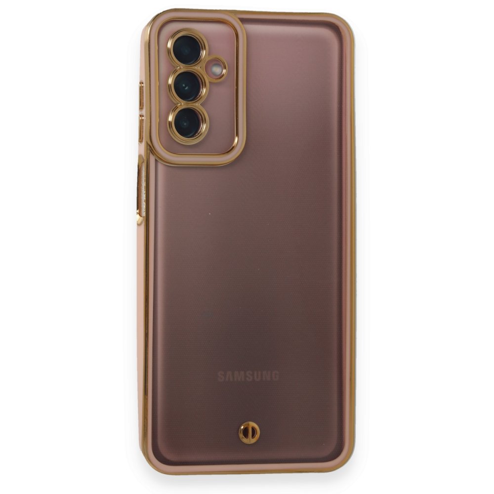 Newface Samsung Galaxy M13 Kılıf Liva Lens Silikon - Pudra