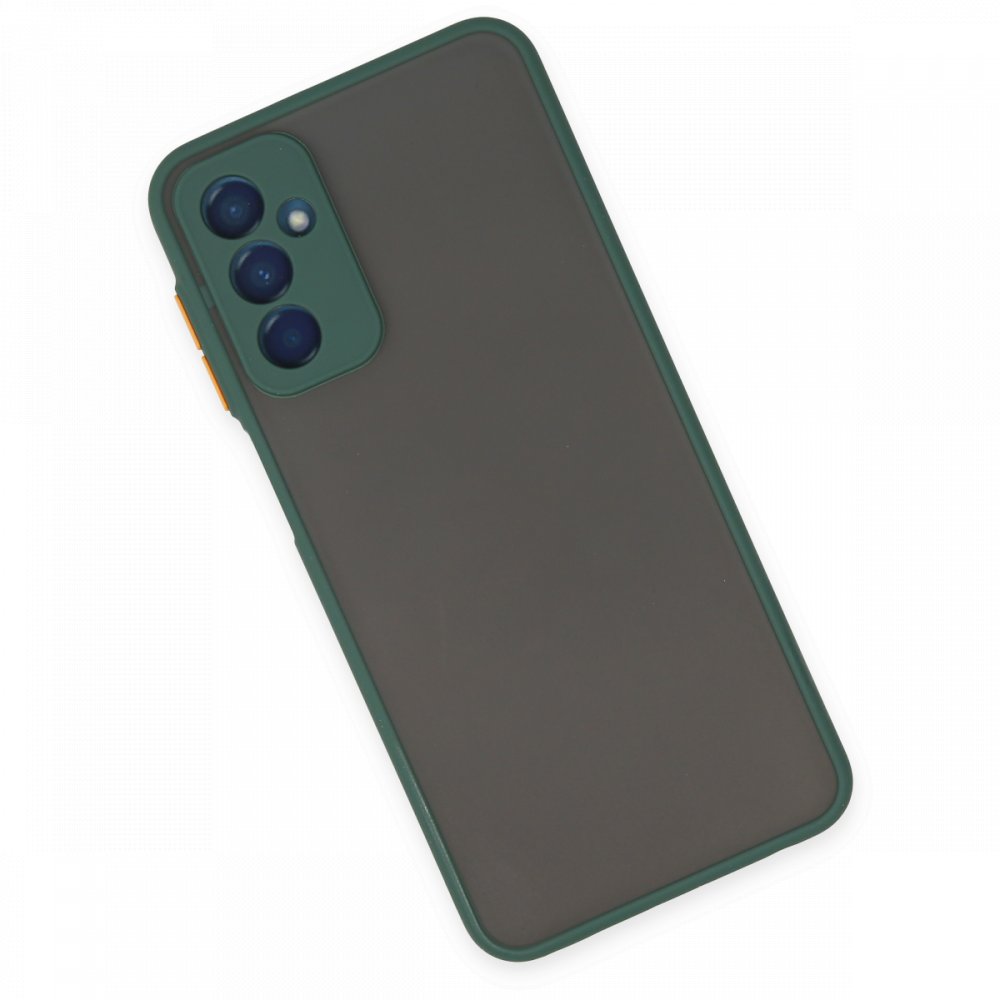 Newface Samsung Galaxy M23 Kılıf Montreal Silikon Kapak - Yeşil