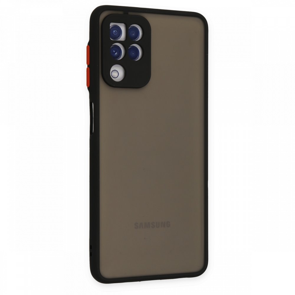 Newface Samsung Galaxy M32 Kılıf Montreal Silikon Kapak - Siyah