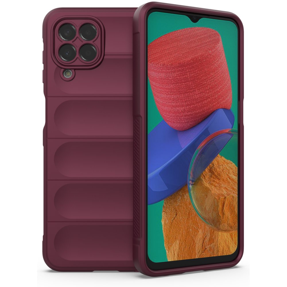 Newface Samsung Galaxy M33 Kılıf Optimum Silikon - Bordo