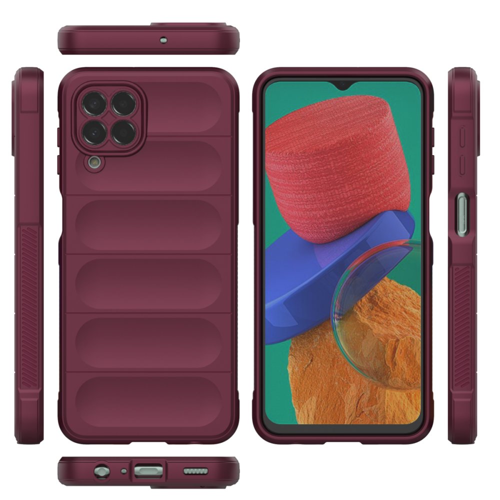 Newface Samsung Galaxy M33 Kılıf Optimum Silikon - Bordo