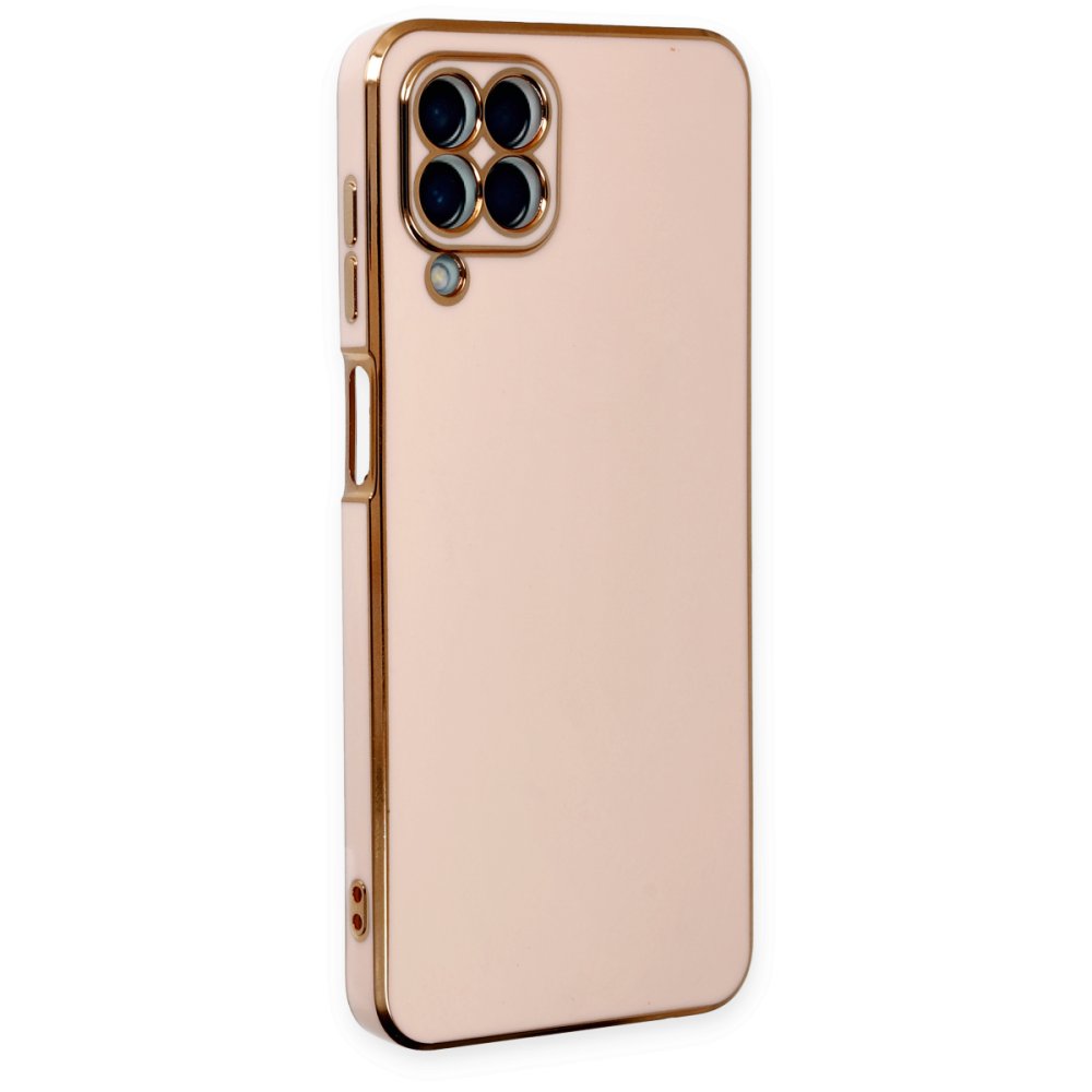 Newface Samsung Galaxy M33 Kılıf Volet Silikon - Pembe