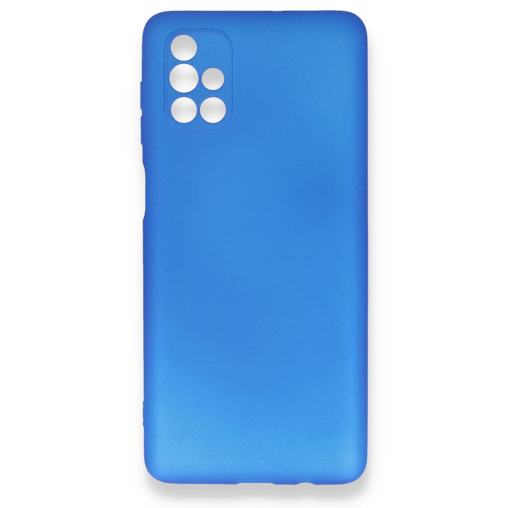 Newface Samsung Galaxy M51 Kılıf First Silikon - Mavi